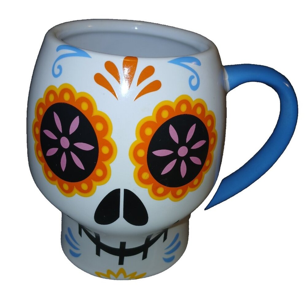 Disney Pixar Coco Coffee Mug Tea Cup Stoneware Preowned 4" Sugar Skull